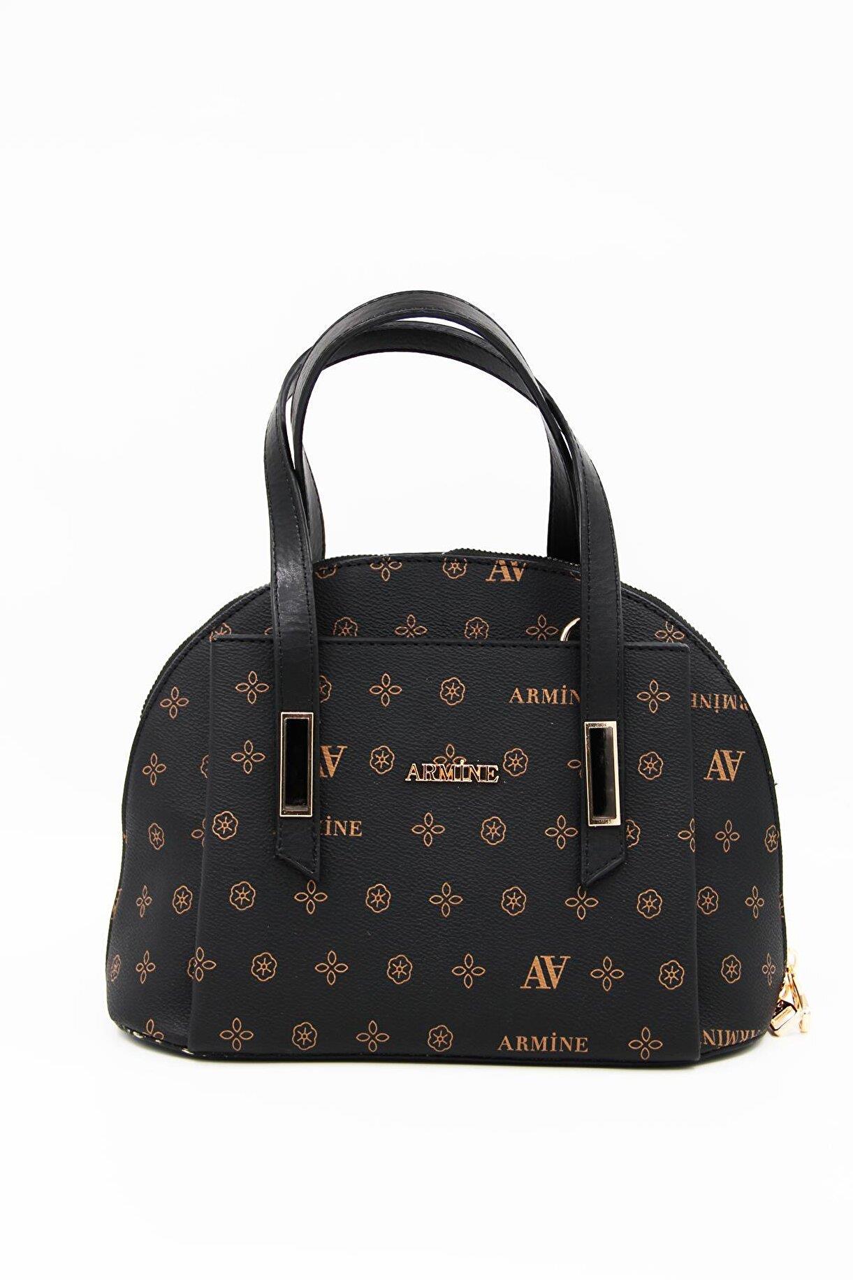 Armine 344 Bayan Çanta Kahve Baskılı