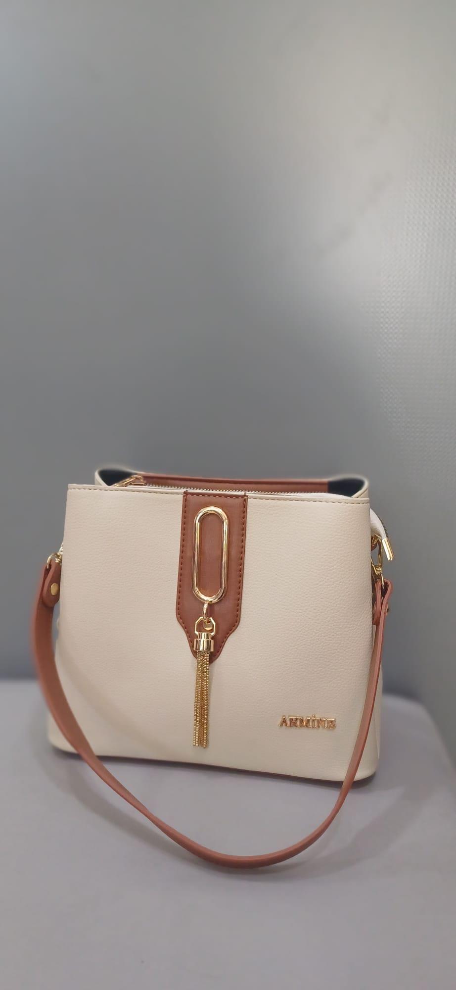 Armine 361 Bayan Çanta Krem