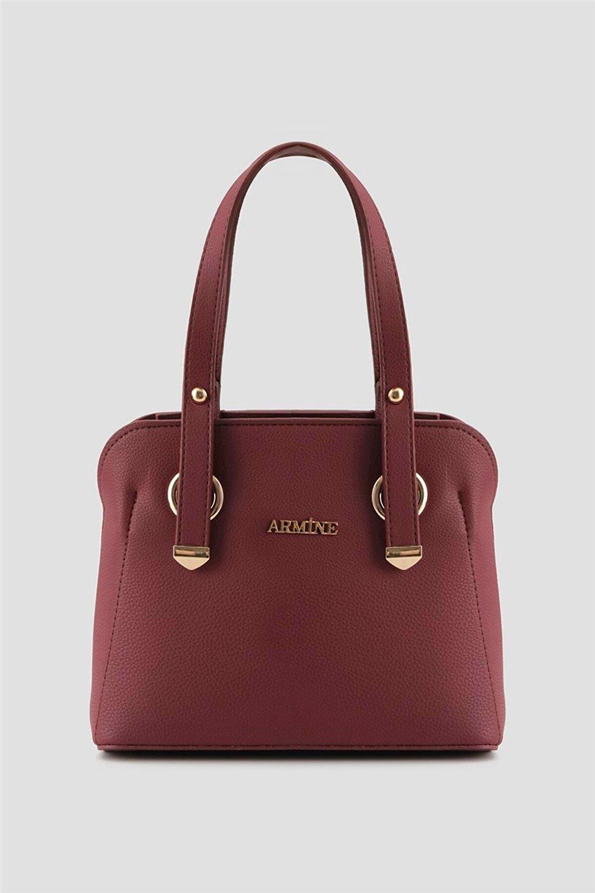 Armine 364 Bayan Çanta Bordo Pia