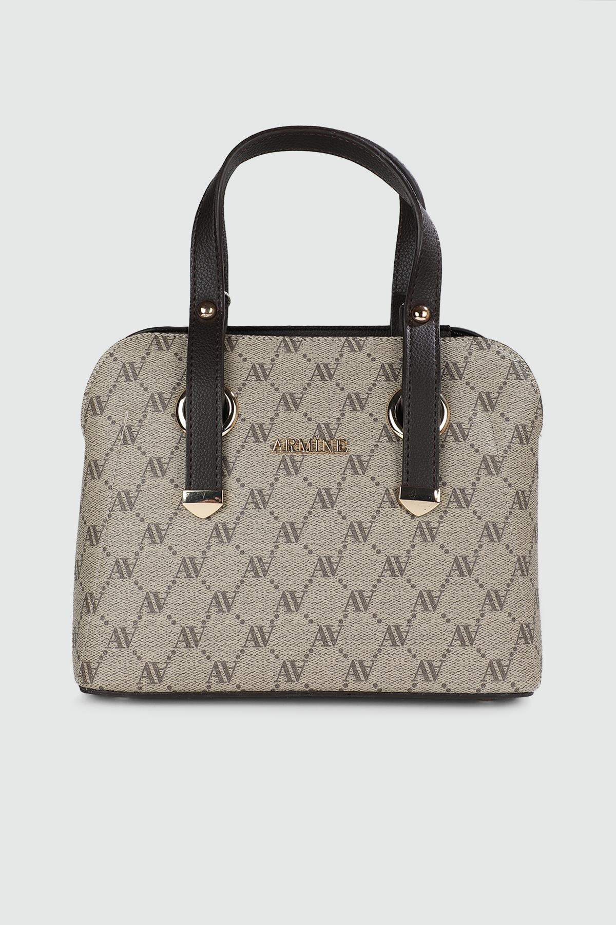 Armine 364 Bayan Çanta Vizon Noktalı