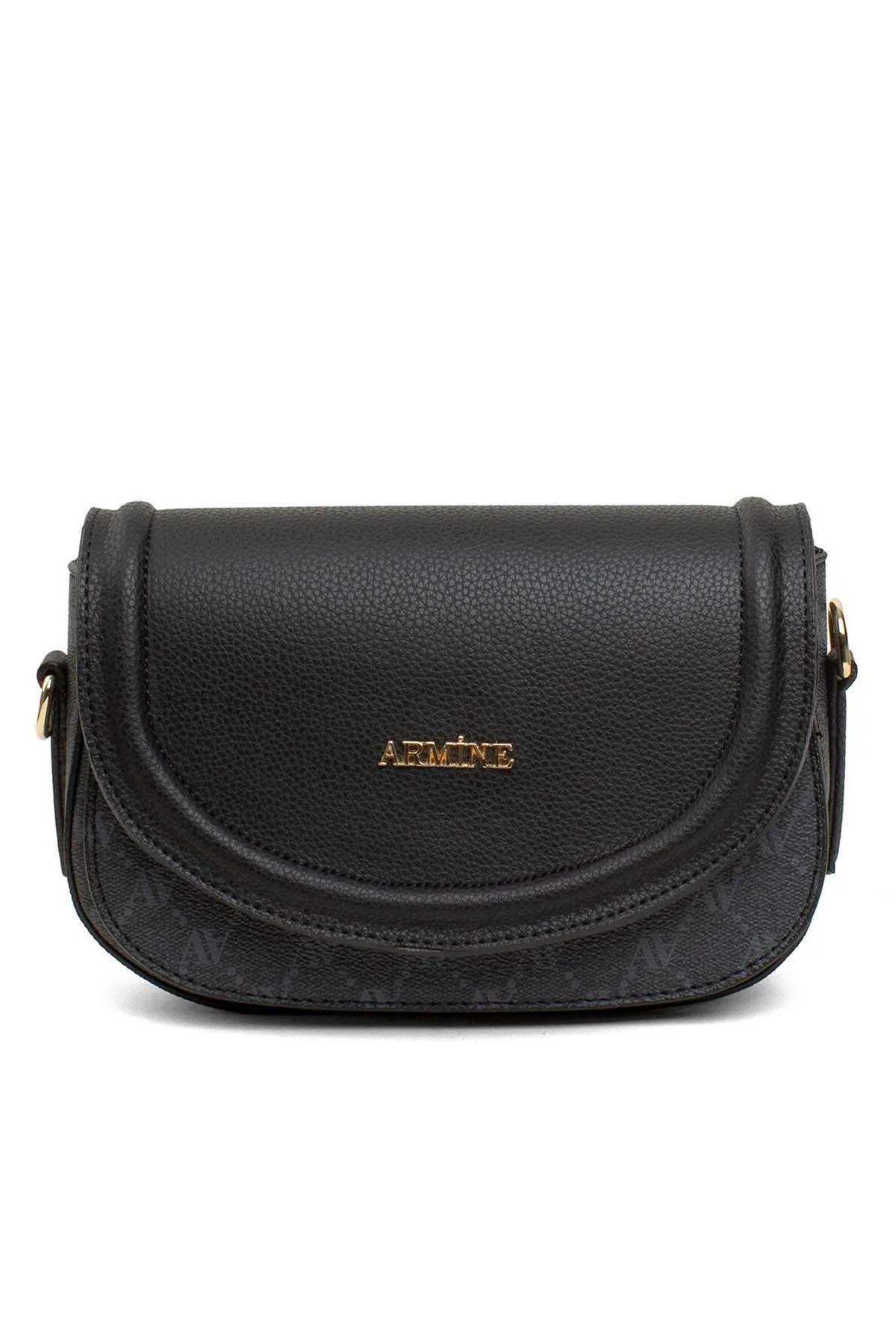 Armine 385 Bayan Çanta Siyah Noktalı