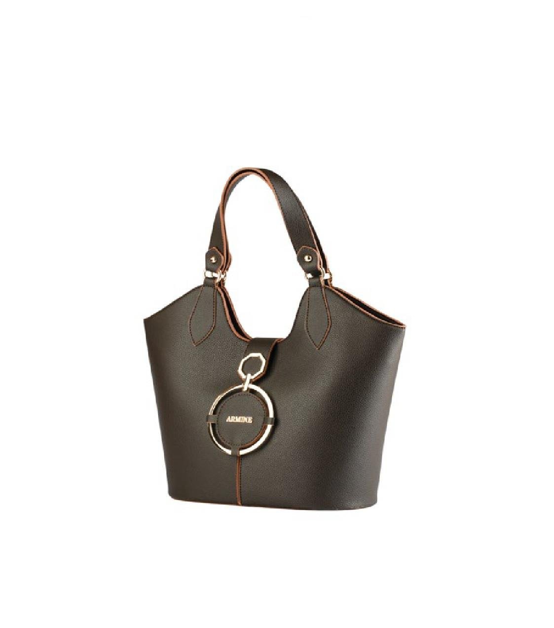 Armine 417 Bayan El Çantası Kahverengi Pia