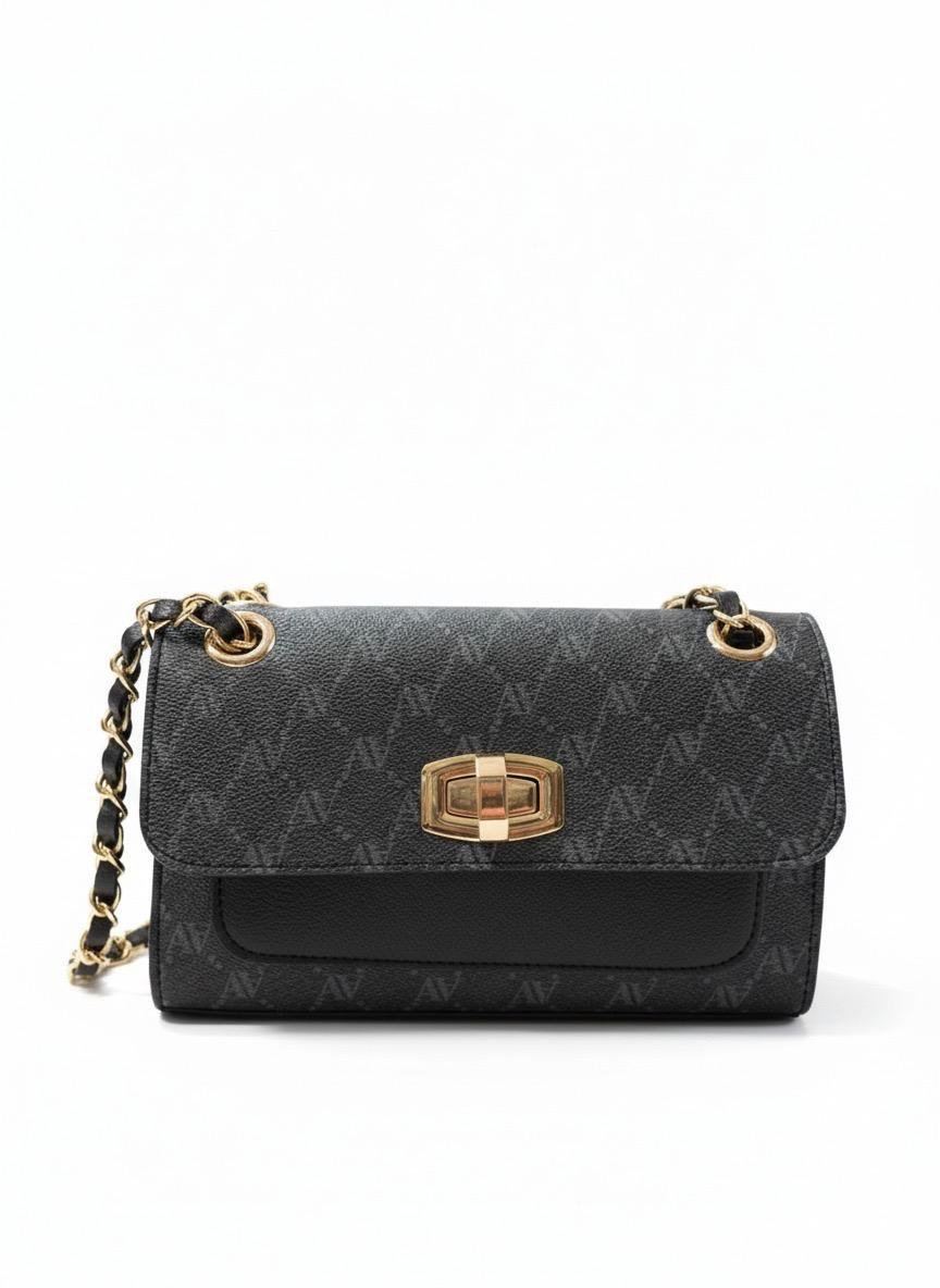 Armine 426 Bayan Çanta Siyah Noktalı