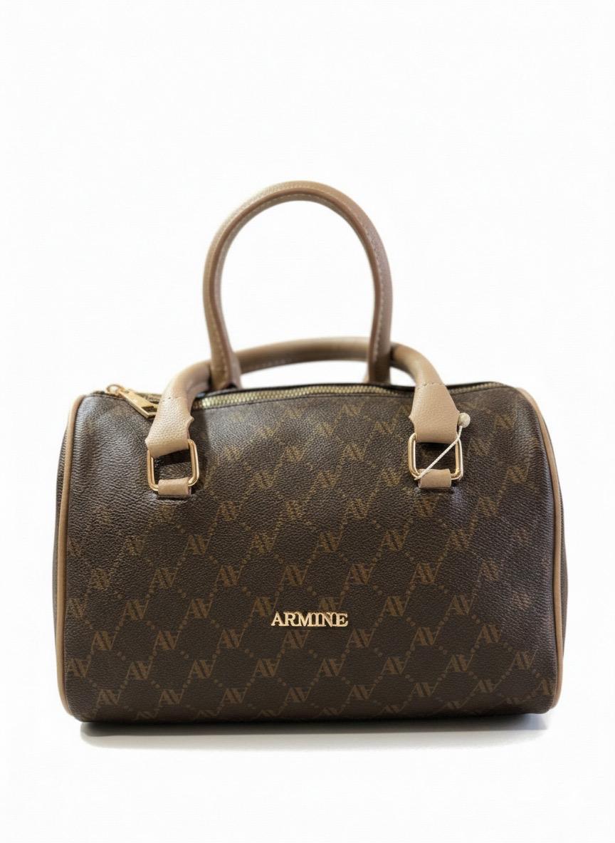 Armine 427 Bayan Çanta Kahve Noktalı