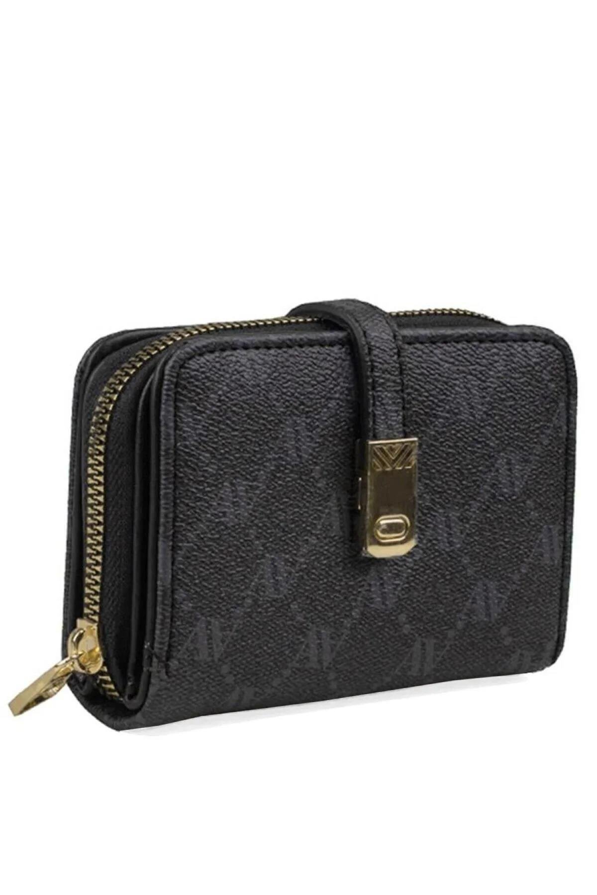 Armine C01 Bayan Cüzdan Siyah Noktalı