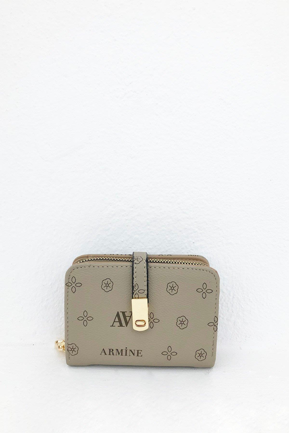 Armine C01 Bayan Cüzdan Vizon Baskılı