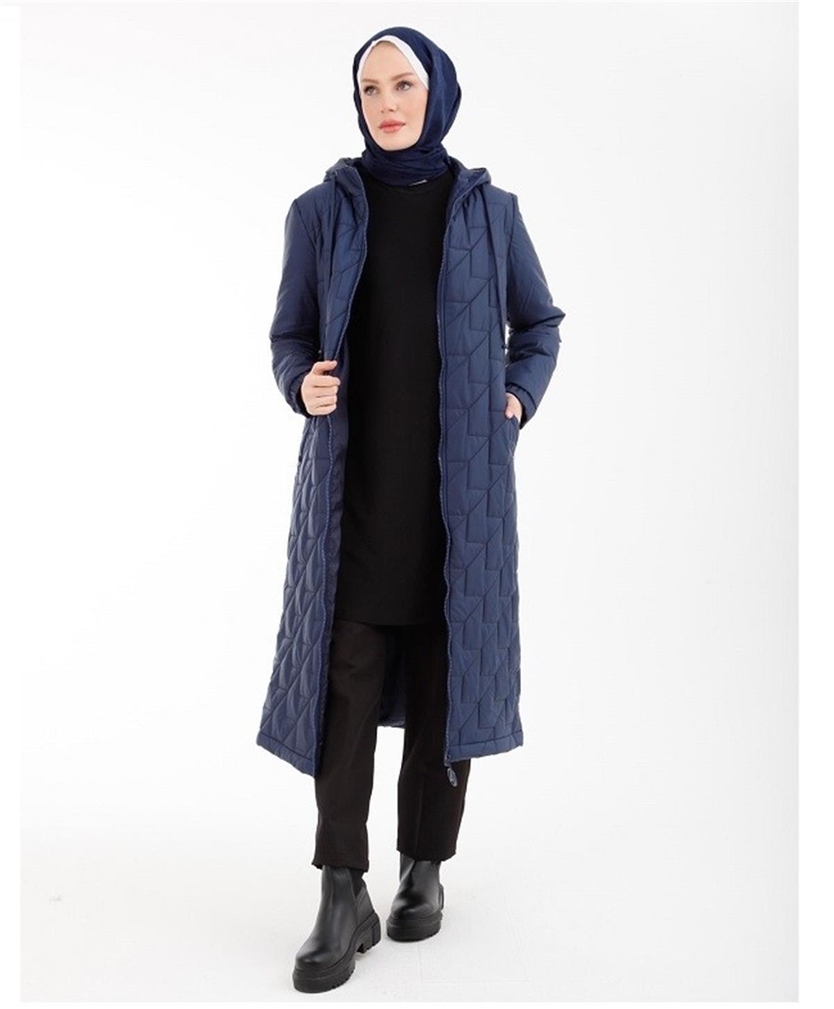 Armine Trend 22KT742 Kazayağı Kapitone Mont İndigo