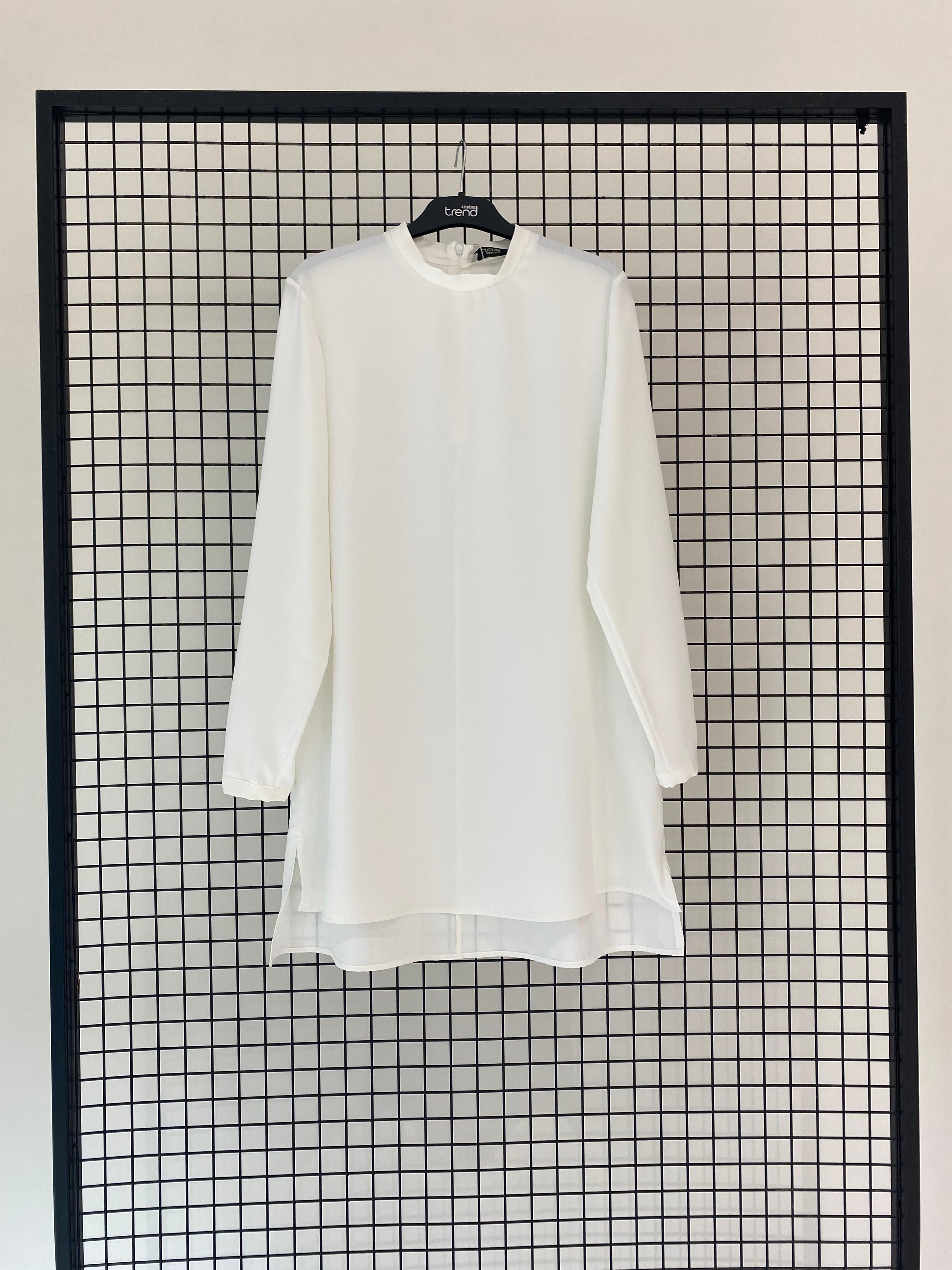 Armine TREND Asimetrik Kesim Kurtarıcı Tunik Ekru 25YT411