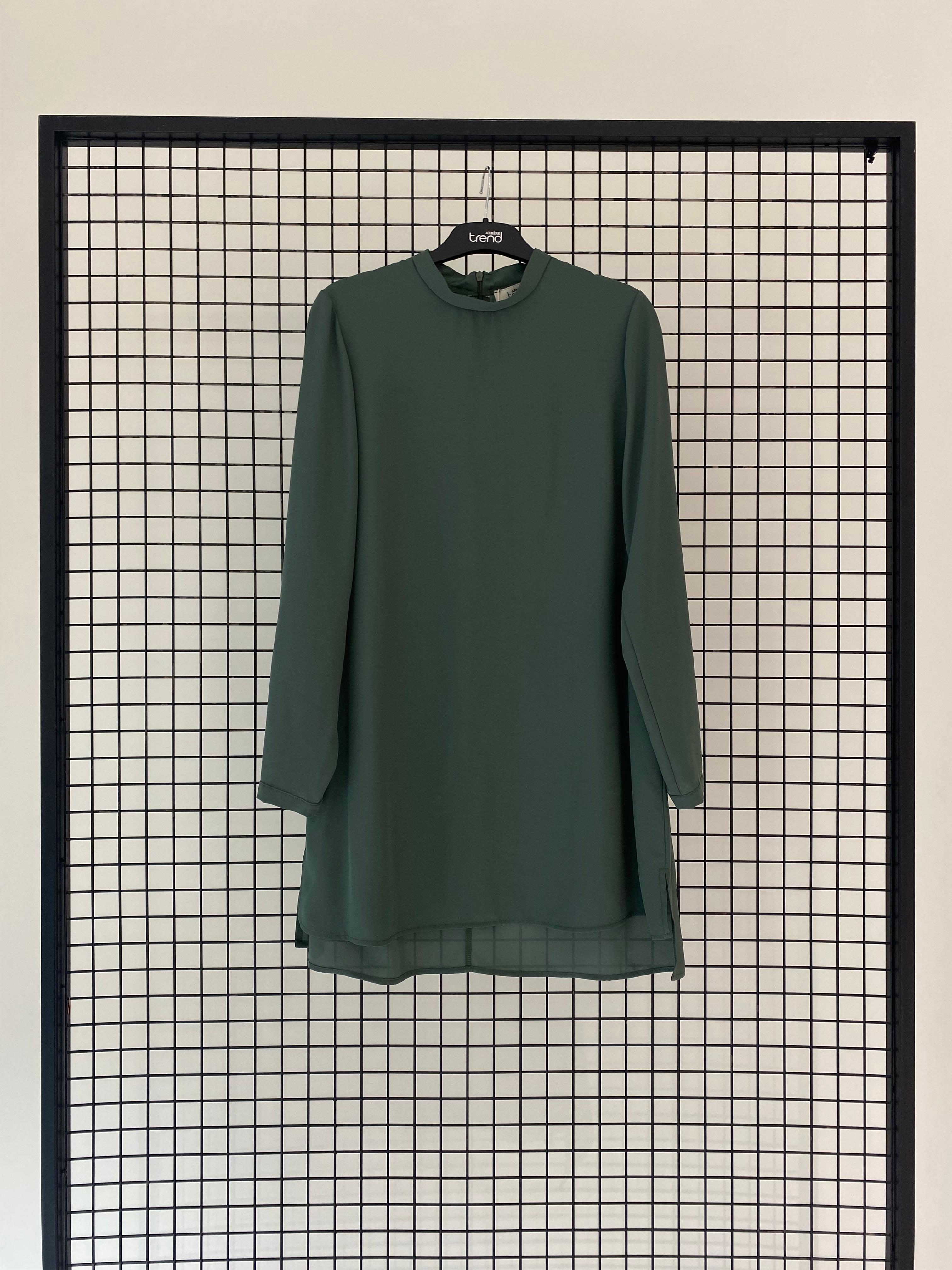 Armine TREND Asimetrik Kesim Kurtarıcı Tunik Haki 25YT411