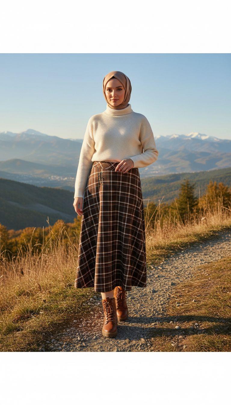 Armine TREND Ekose Etek Kahverengi 25KT108
