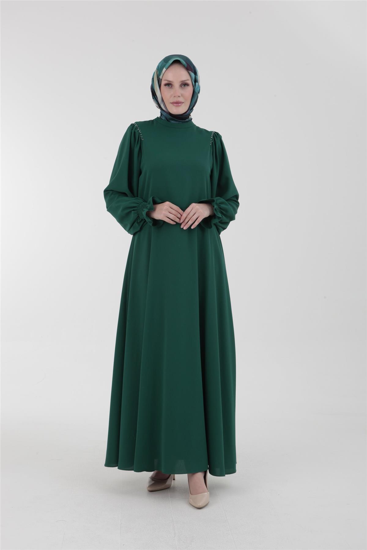 Armine Trend Elbise 23YT904 Zümrüt