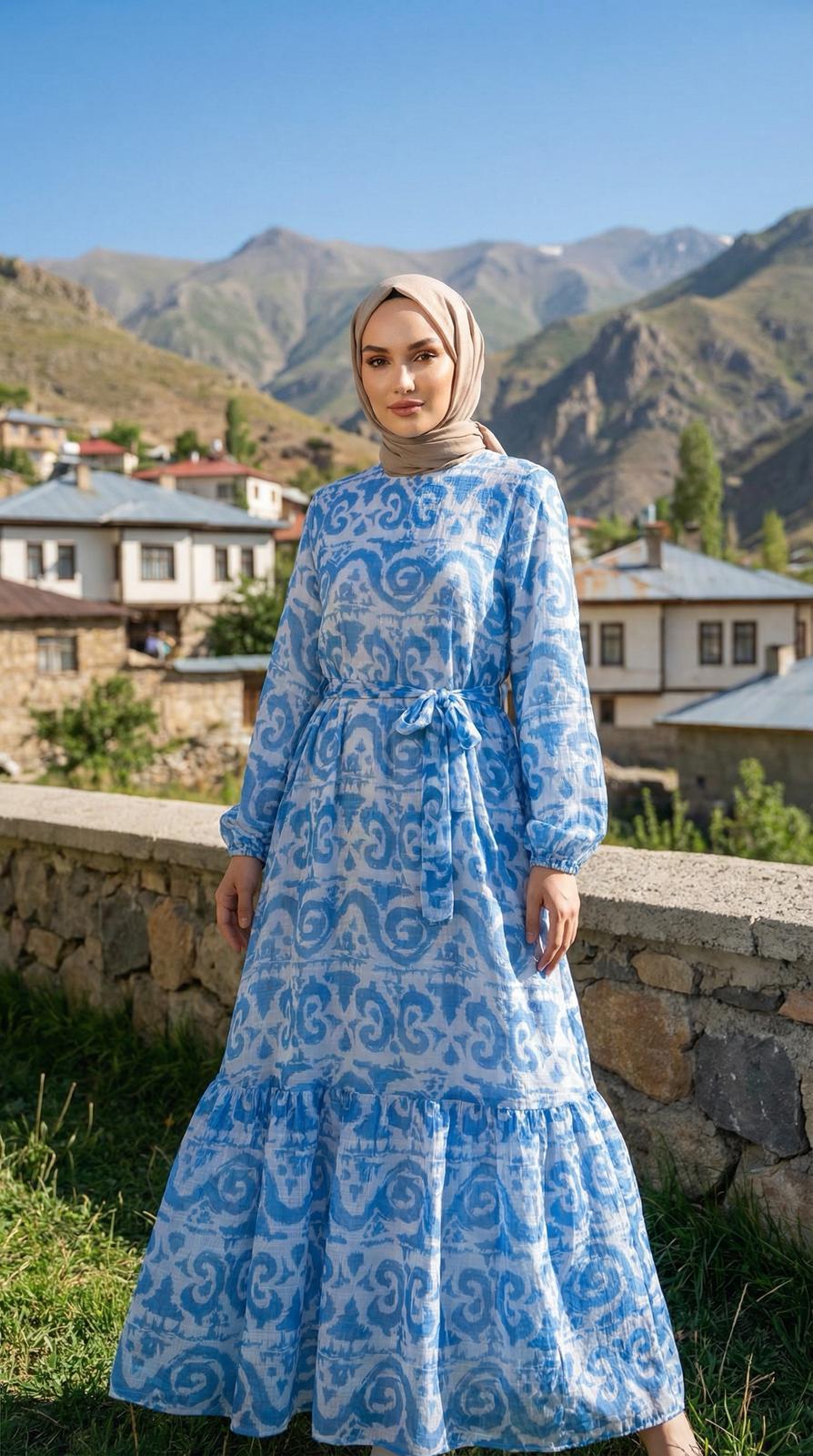 Armine TREND Elbise Mavi 25YT963