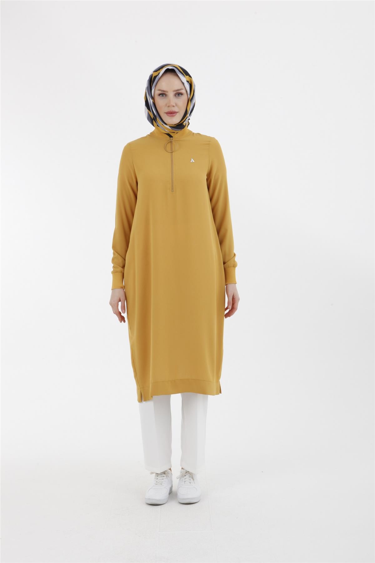 Armine Trend Halkalı Tunik 23YT424 Sarı