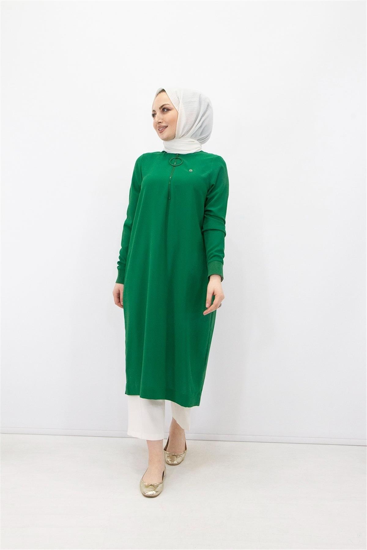 Armine Trend Halkalı Tunik 23YT424 Zümrüt