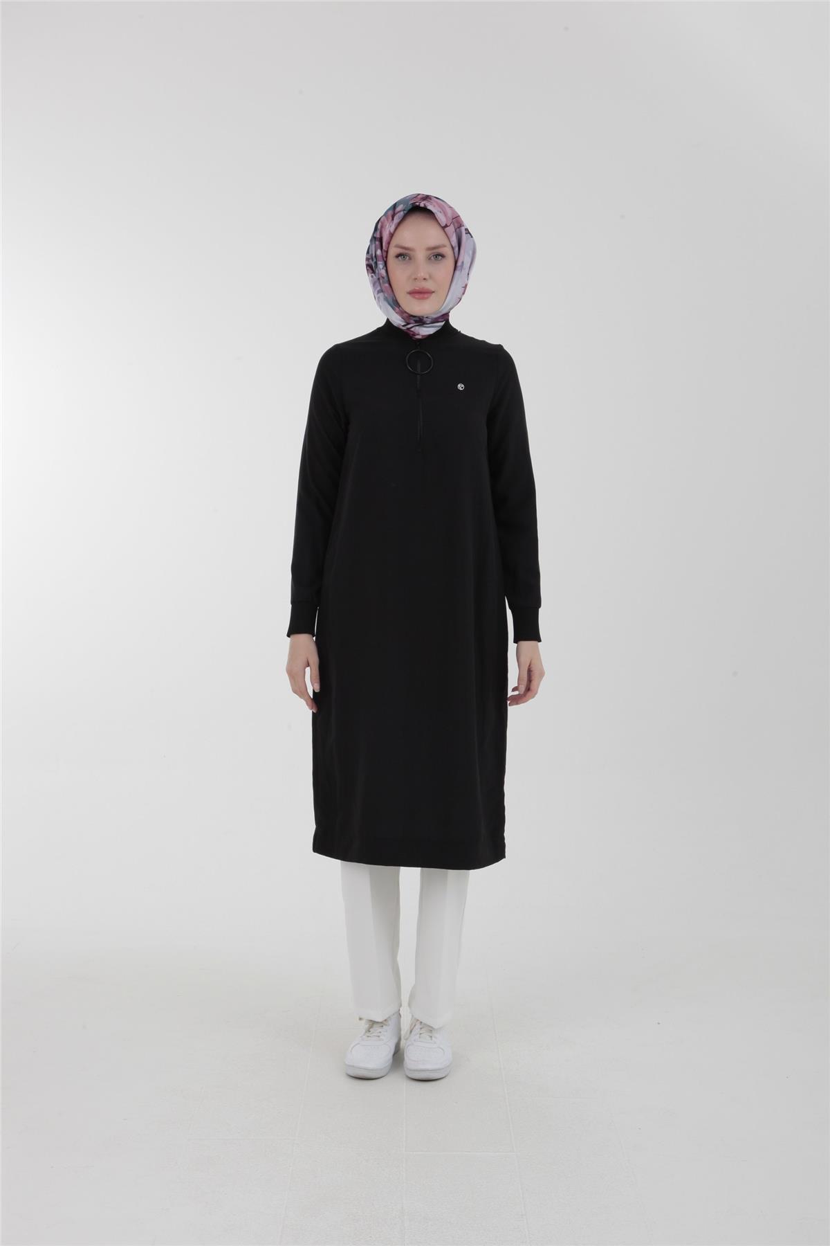 Armine Trend Halkalı Tunik 23YTD424 Siyah