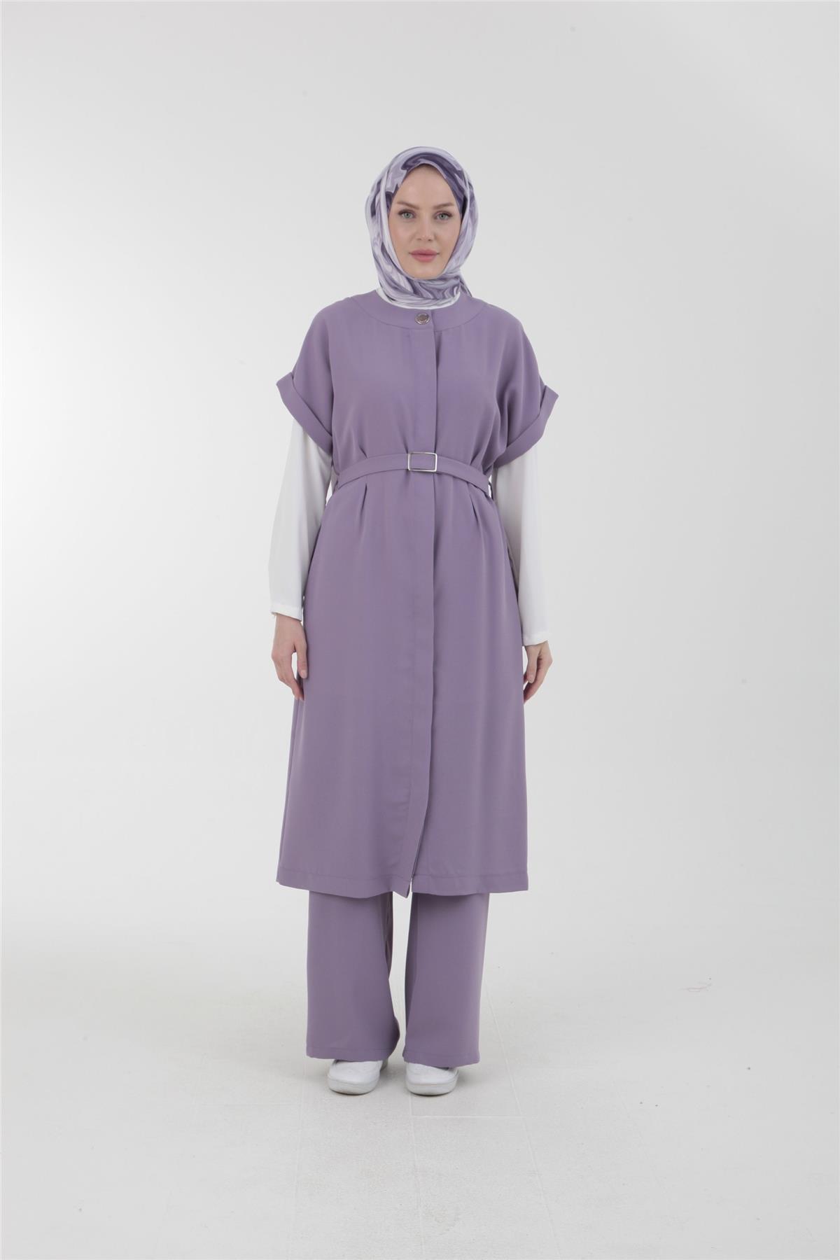 Armine Trend Kemer Detaylı Takım 23YT641 Lila