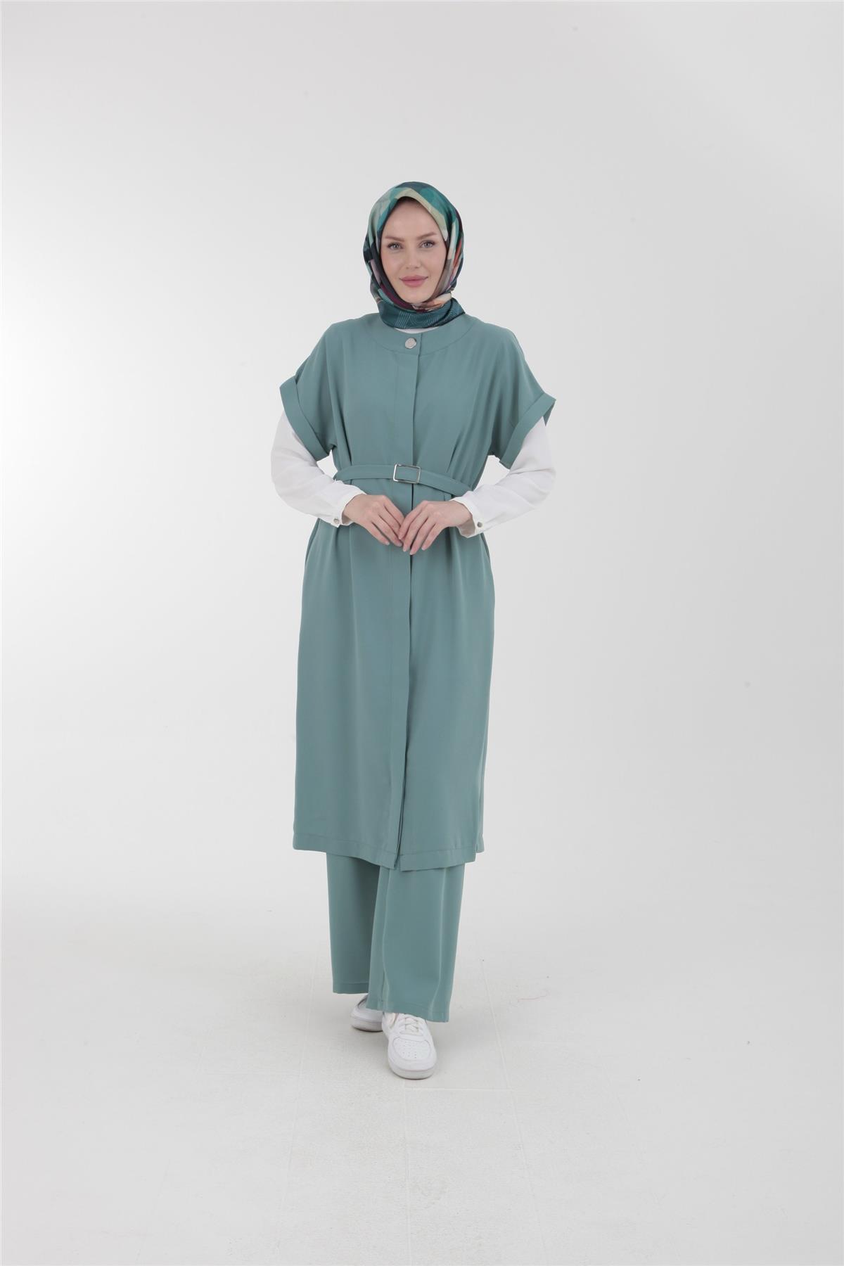 Armine Trend Kemer Detaylı Takım 23YT641 Çağla