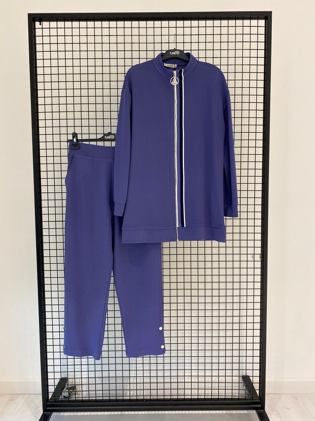 Armine TREND Ottoman Kumaş Bayan Spor Takım Mor 25YT633