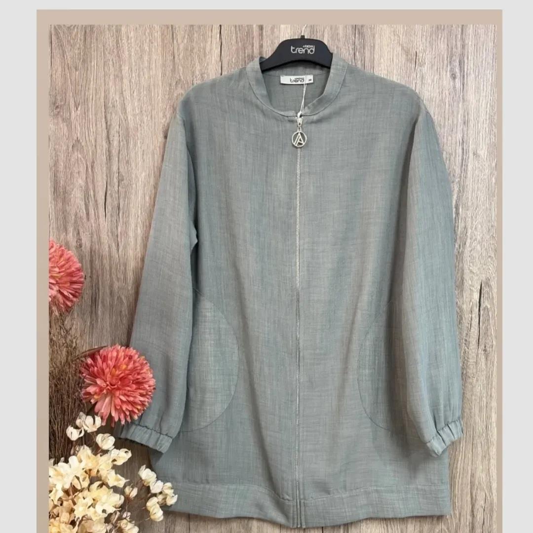 Armine TREND Sırtı Taşlı Tunik Gri 25YT552