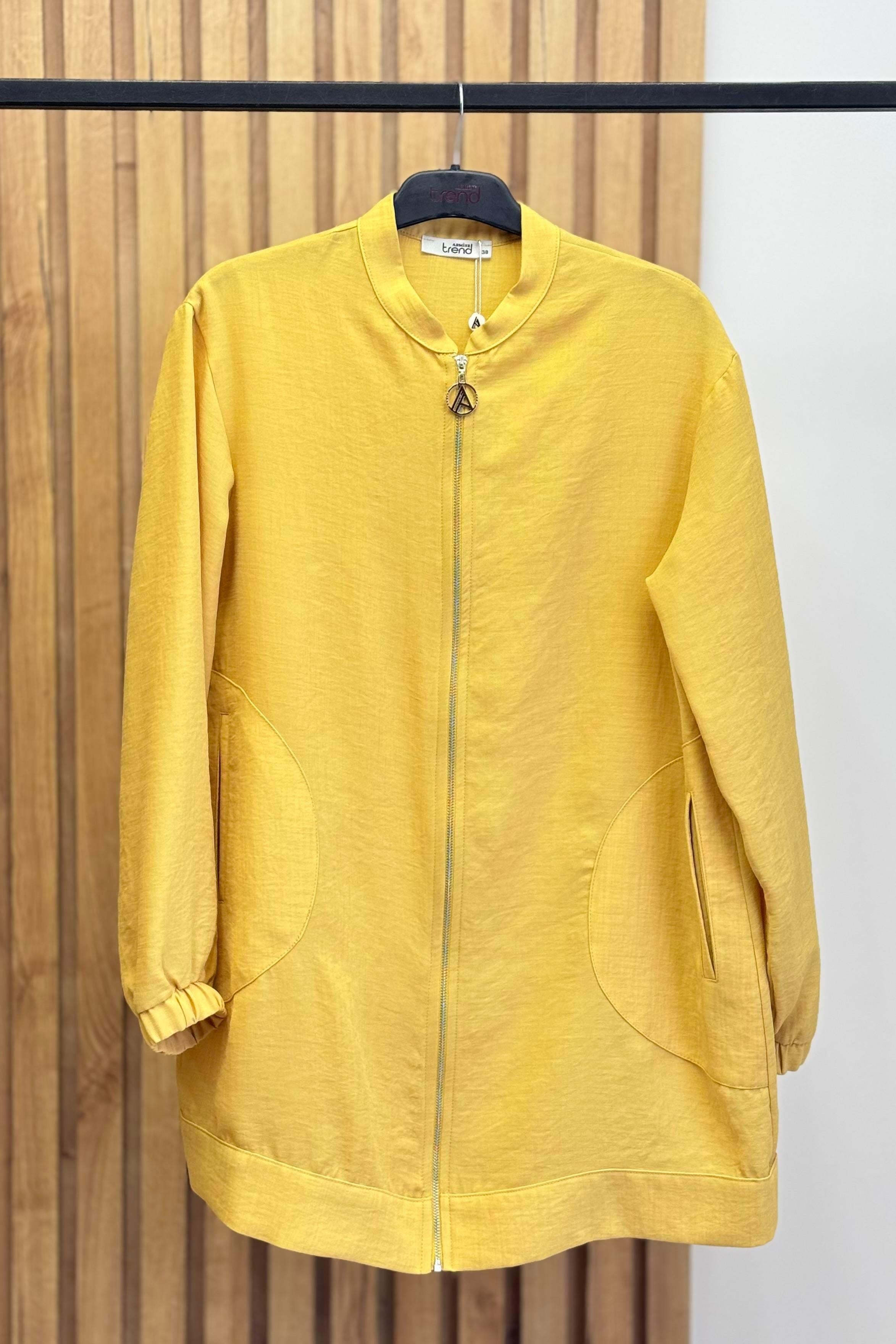 Armine TREND Sırtı Taşlı Tunik Sarı 25YT552