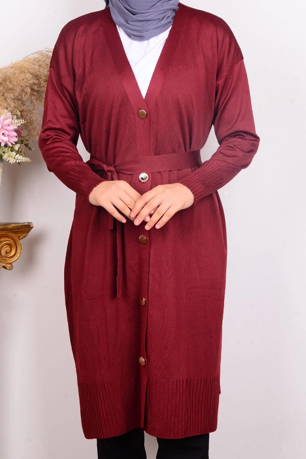 Armine TREND Triko Hırka Bordo 24KTD502