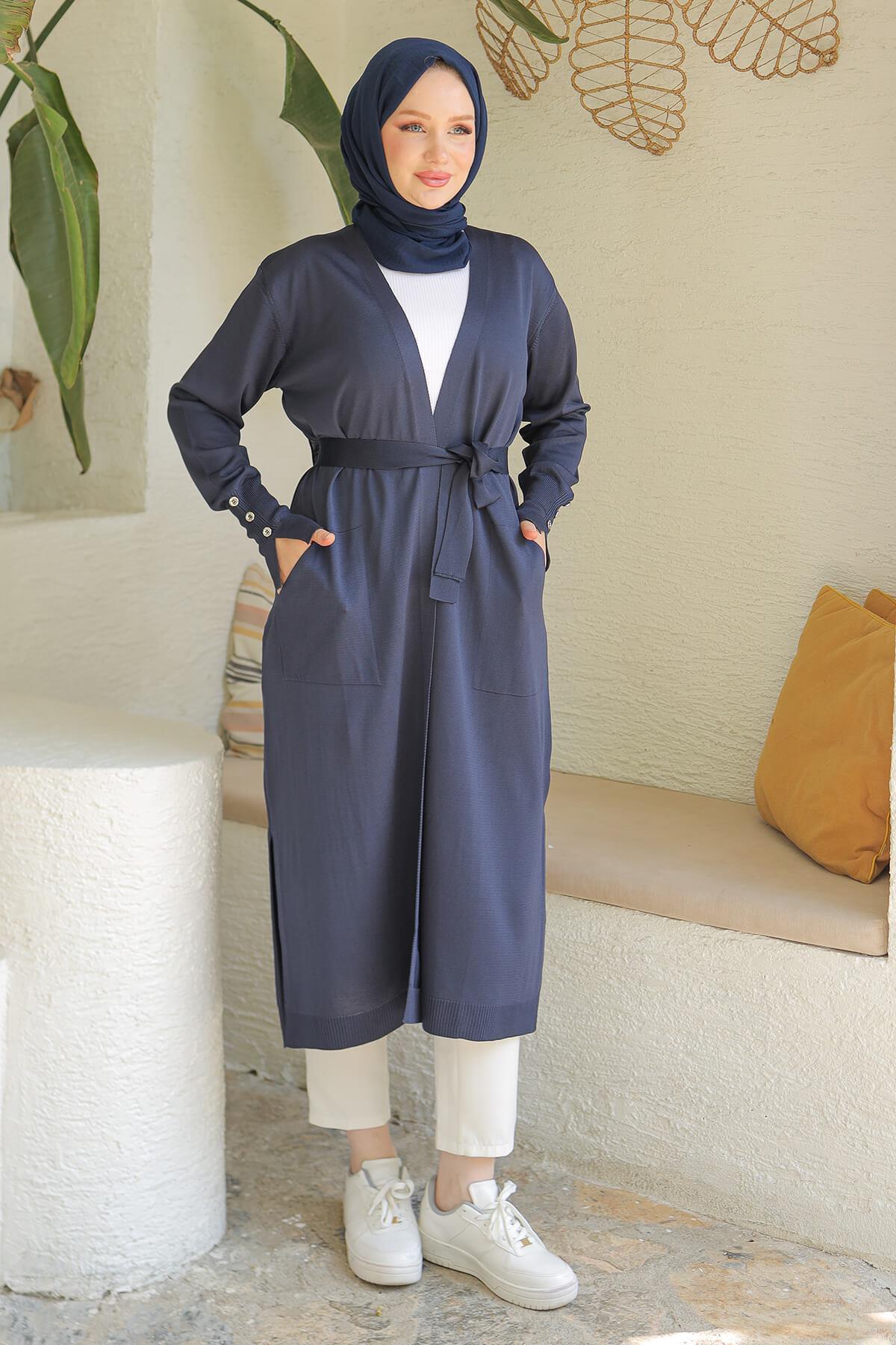 Armine TREND Triko Hırka Lacivert 24KTD501