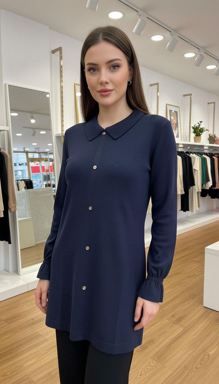 Armine TREND Triko Tunik Lacivert 25YTD4115