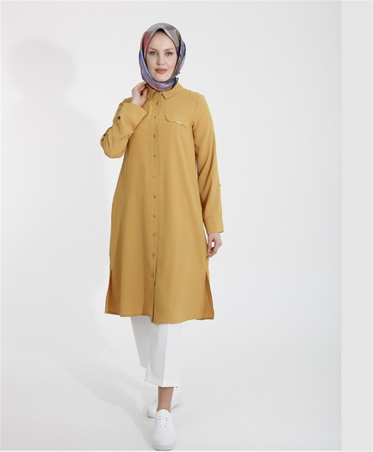 Armine Trend Tunik 22KT407 Hardal