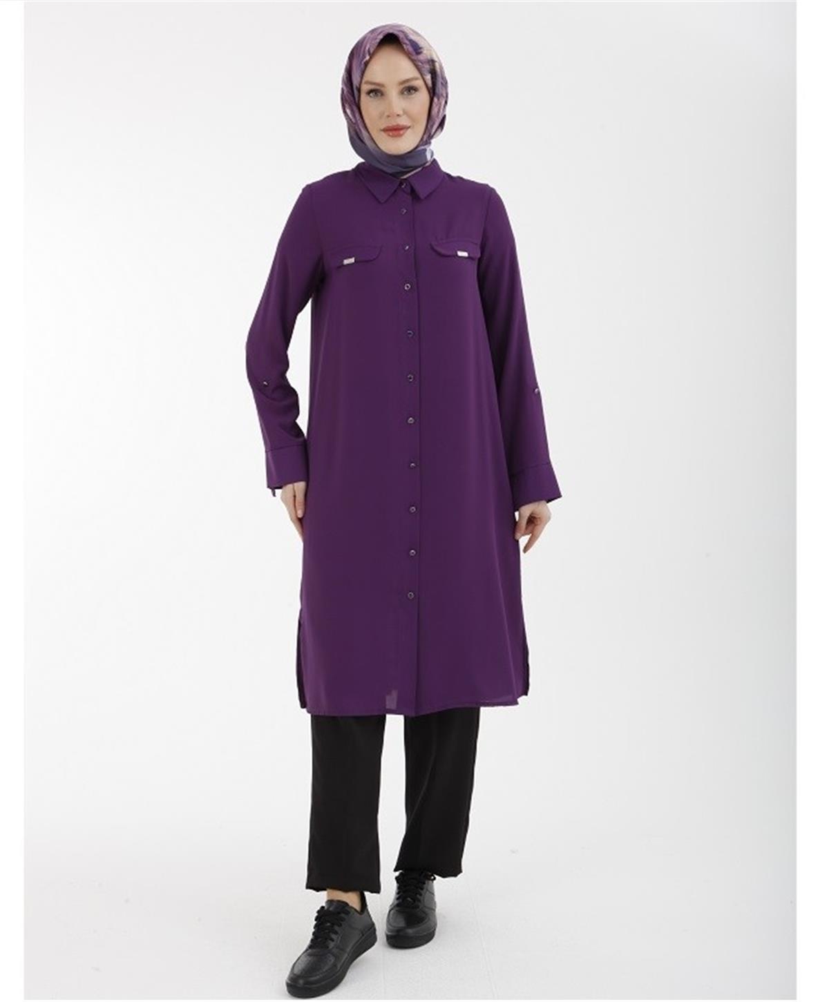 Armine Trend Tunik 22KT407 Mürdüm