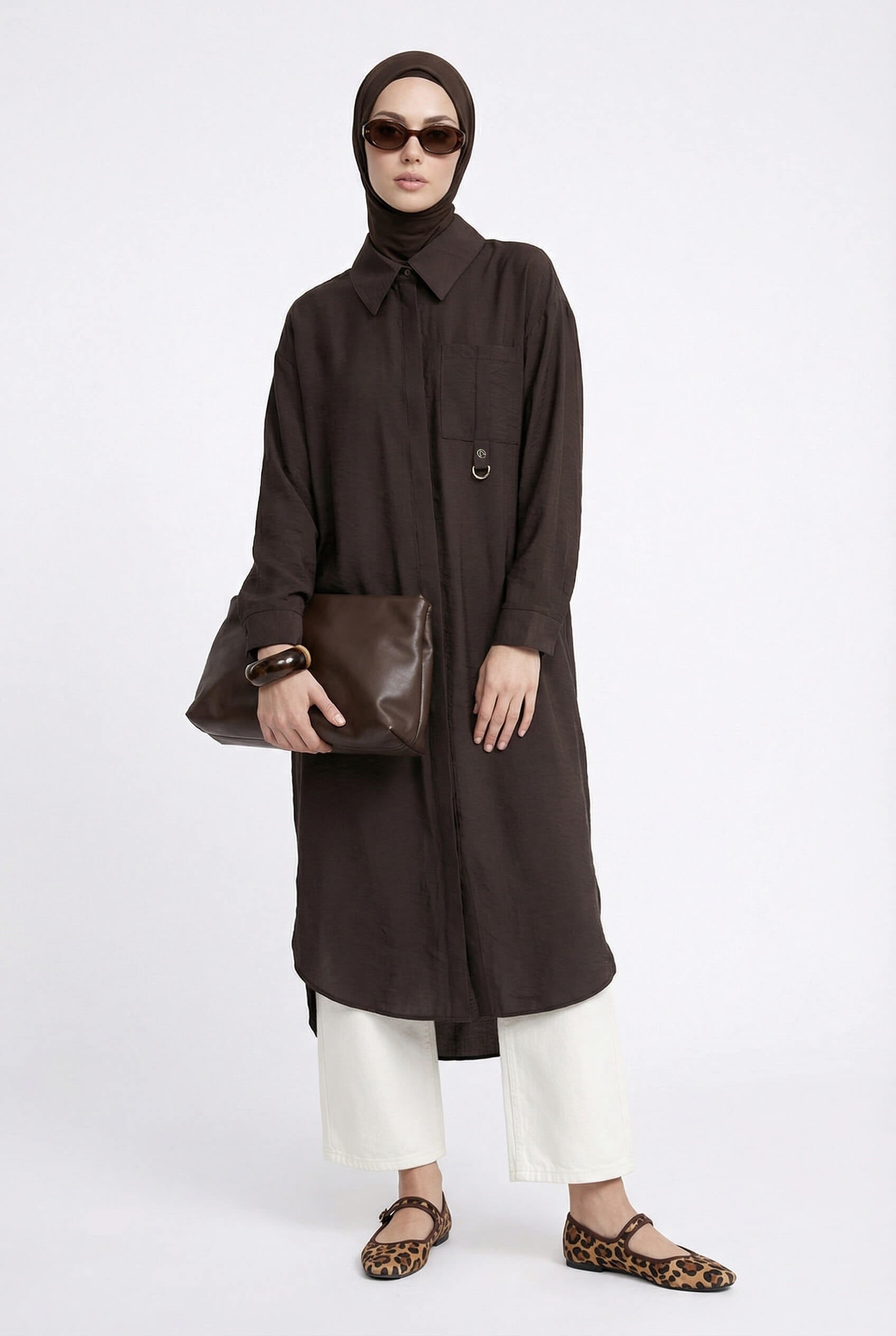 Armine TREND Uzun Tunik Kahverengi 26YT419