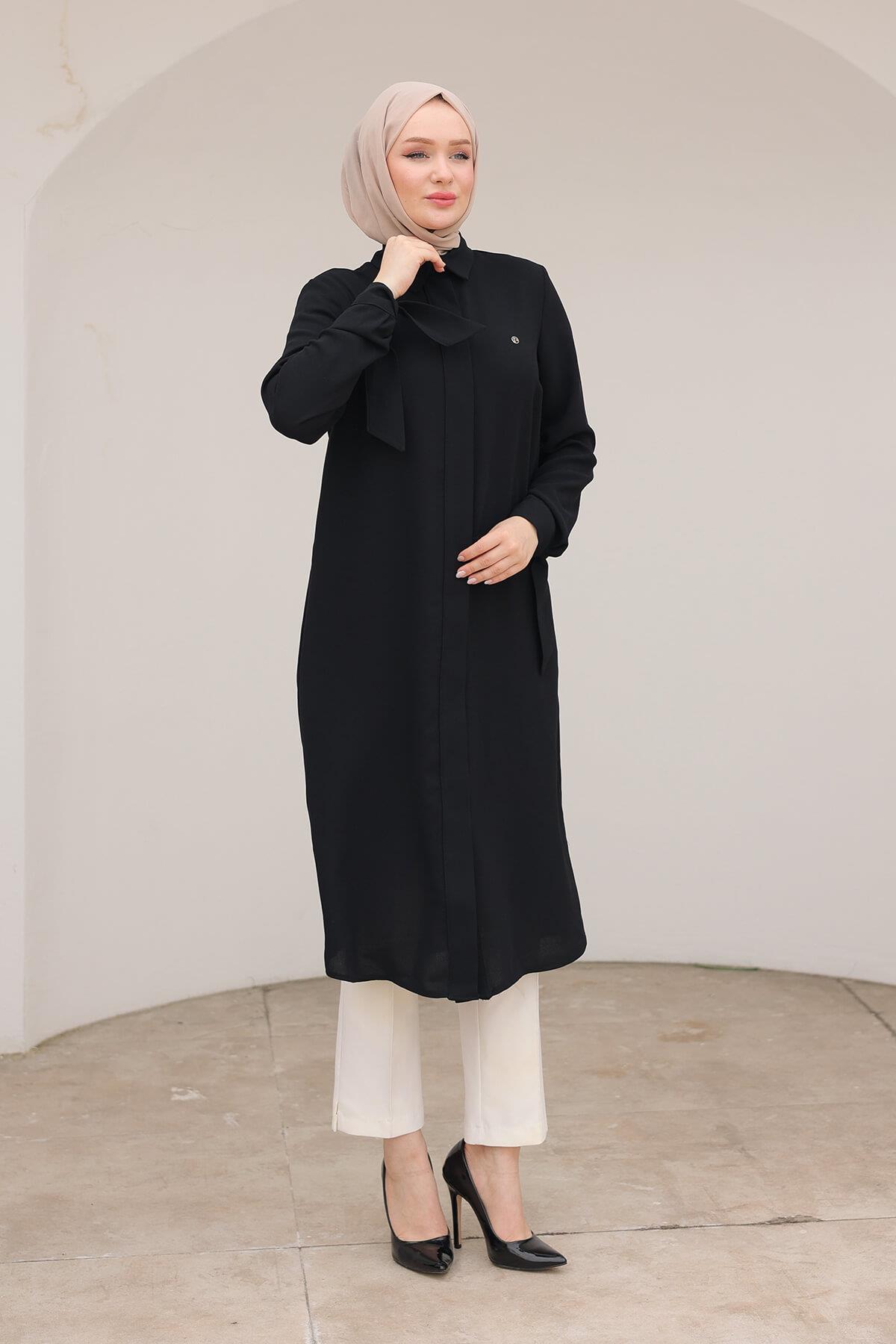 Armine TREND Uzun Tunik Siyah 24KT472
