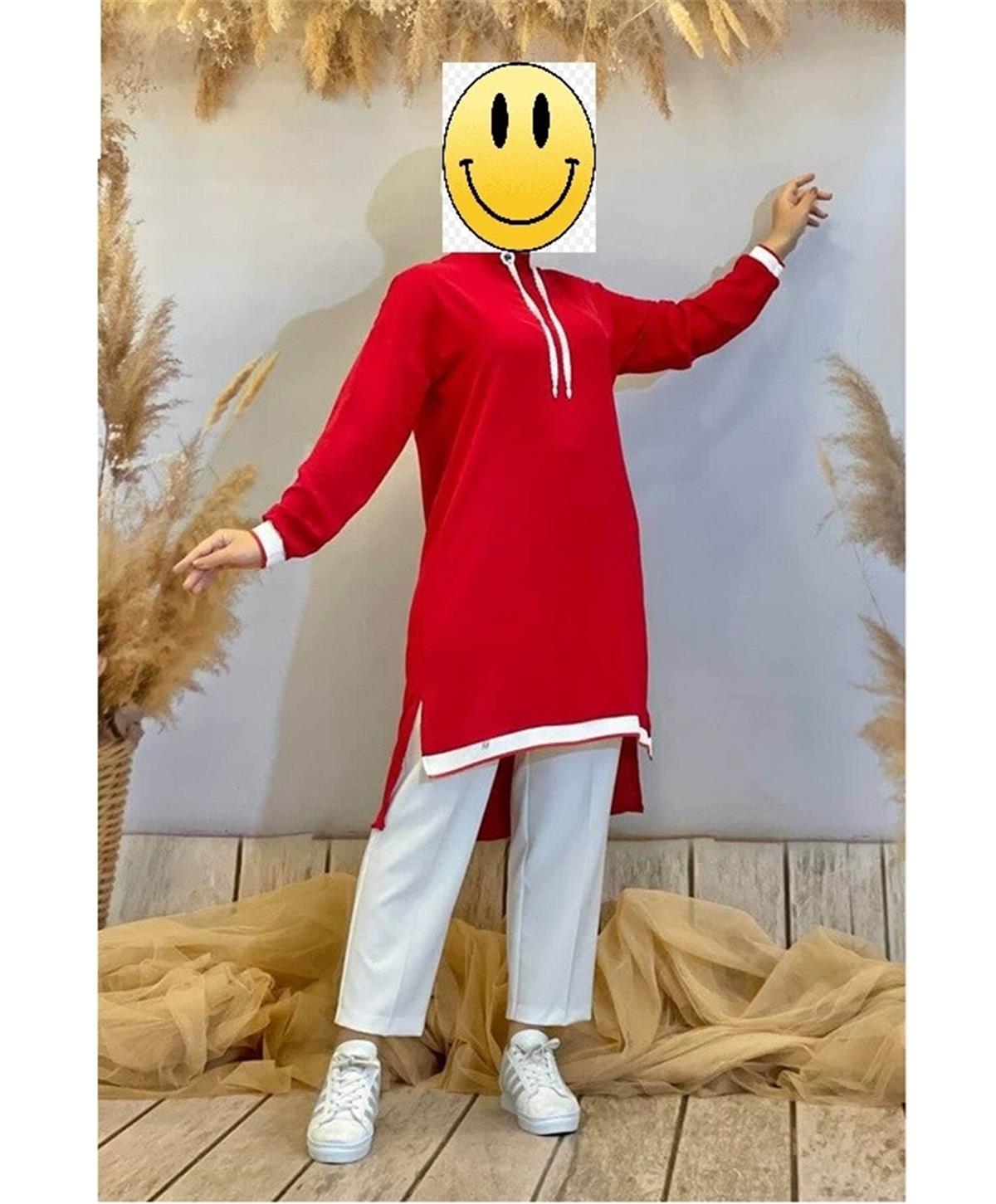 Armine Tunik 21YT401 22YT455 Kırmızı
