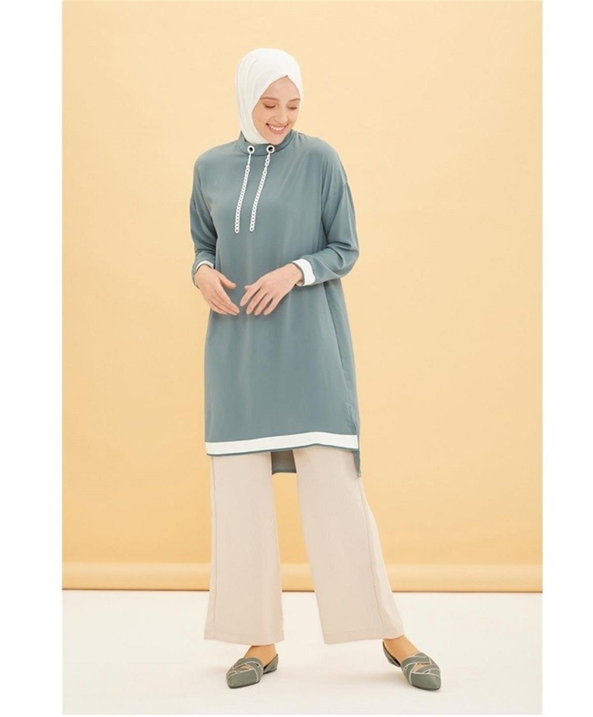 Armine Tunik 21YT401 22YT455 Küf Yeşili
