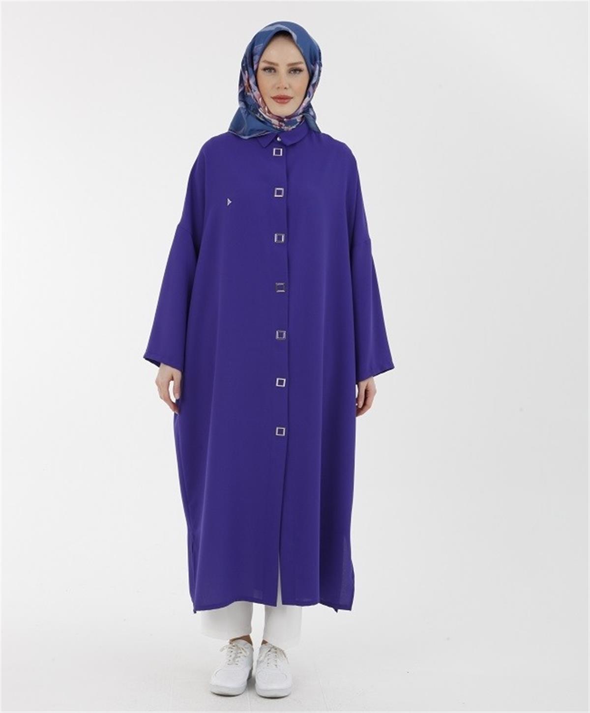 【アンジュさん専用】TIFFANY&Co. Bronze Button Armine Yarasa Kol Giy-Çık 23YT510 Morcivet | Furkan Giyim