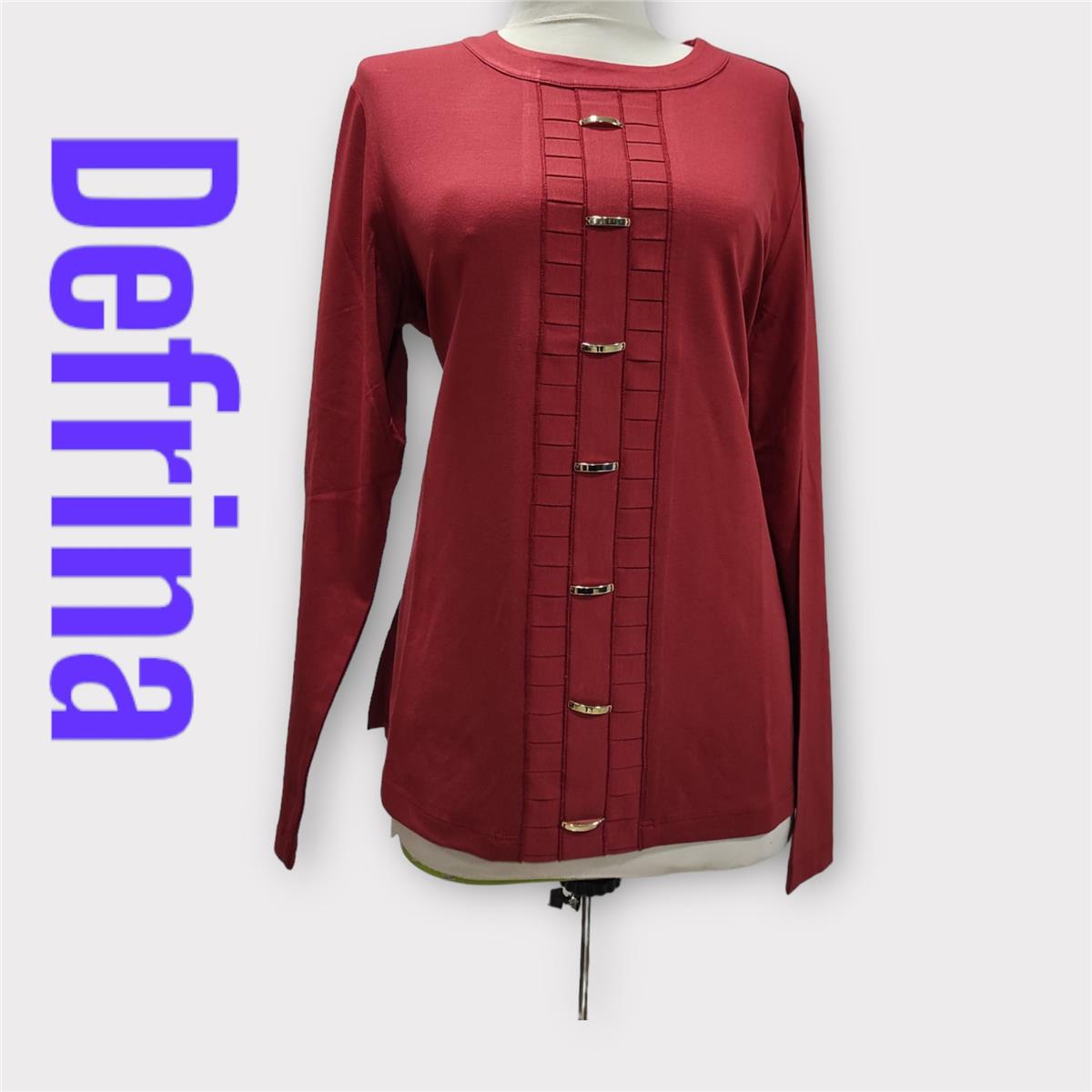 Defrina Boydan Mtl. Aks. Bluz 11023 Kiremit