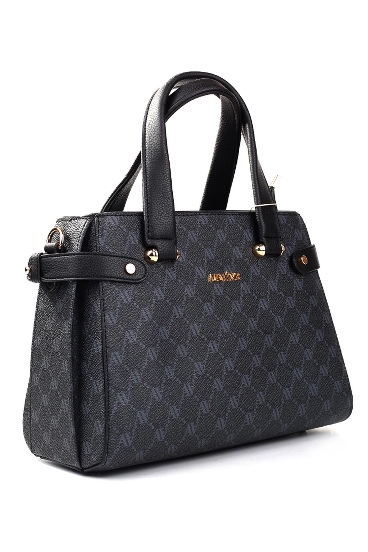 Armine 172 Bayan Çanta Siyah Noktalı