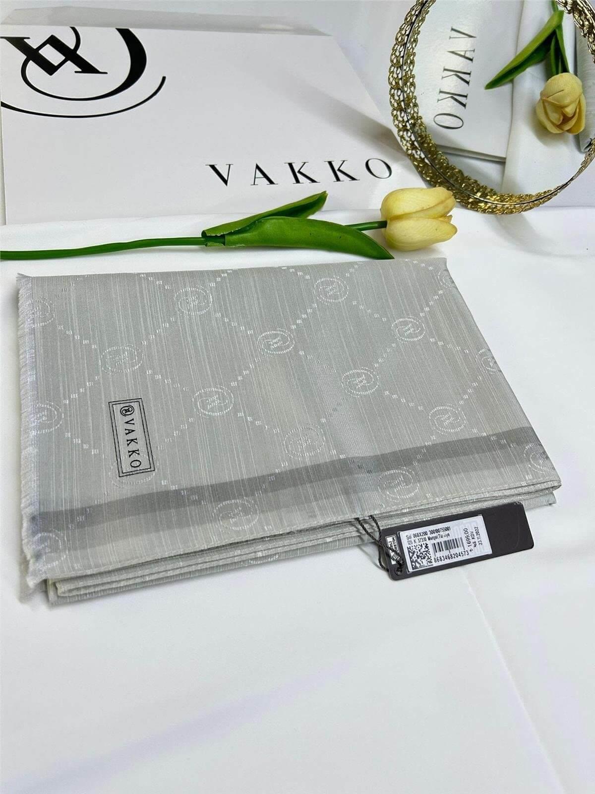 Vakko Hologram Yeni Sezon Şal Gri