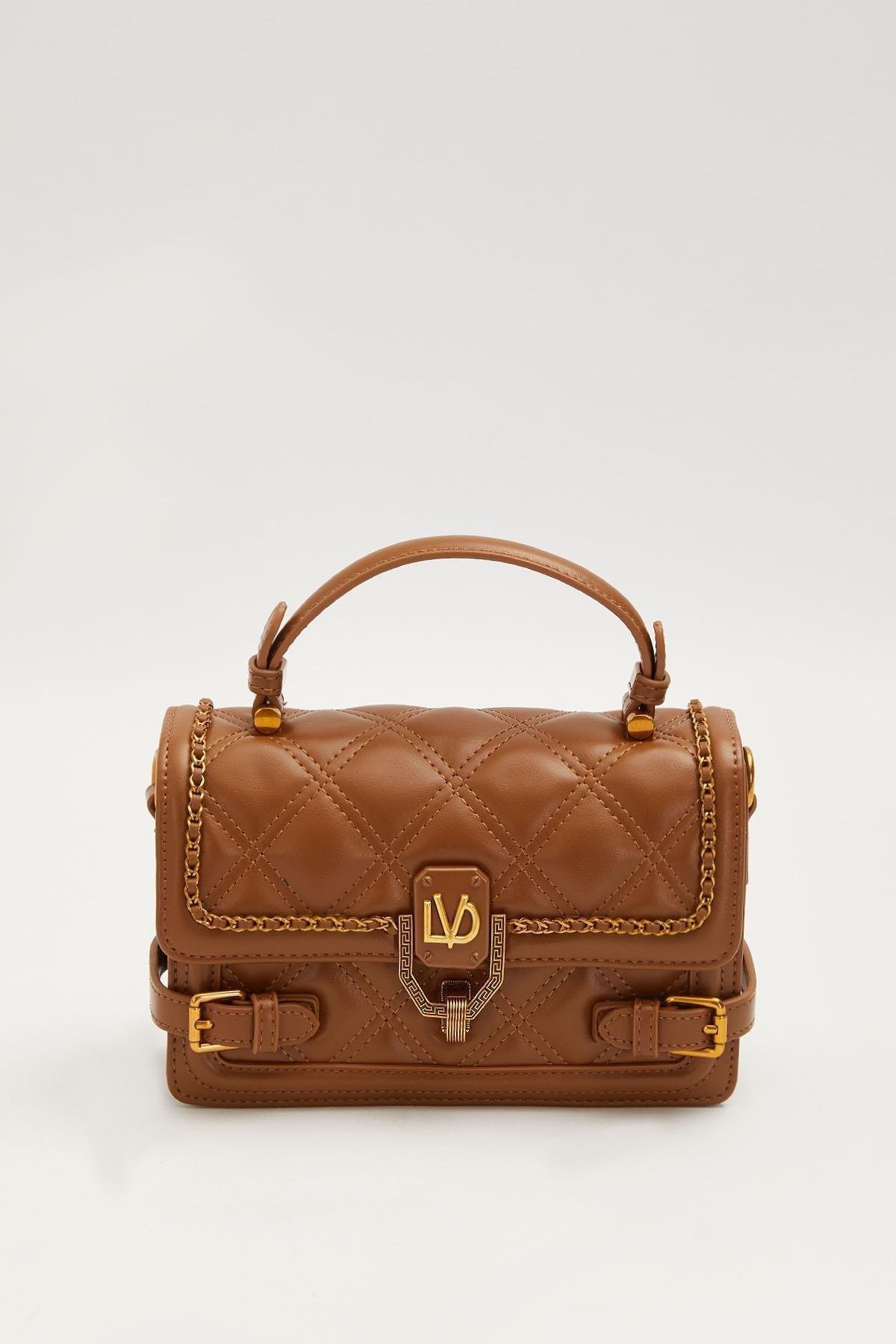 Levidor Kenar Kemer Detaylı El Çantası Camel 930604