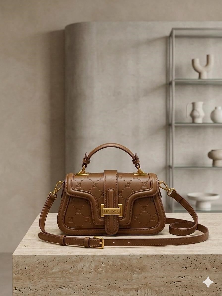 Levidor Mıknatıslı Omuz Çantası Camel 930401