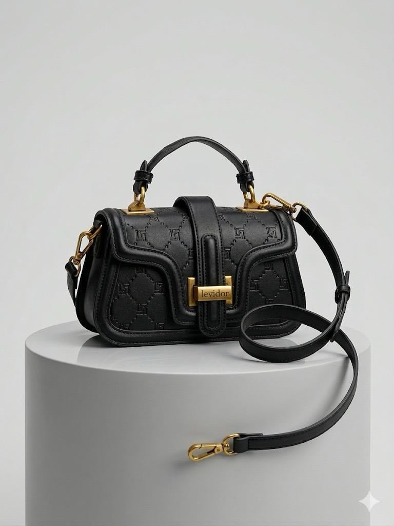 Levidor Mıknatıslı Omuz Çantası Siyah 930401