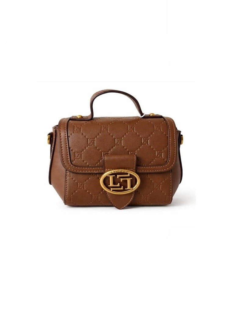 Levidor Mıknatıslı Oval Kesim Omuz Çantası Camel 930411