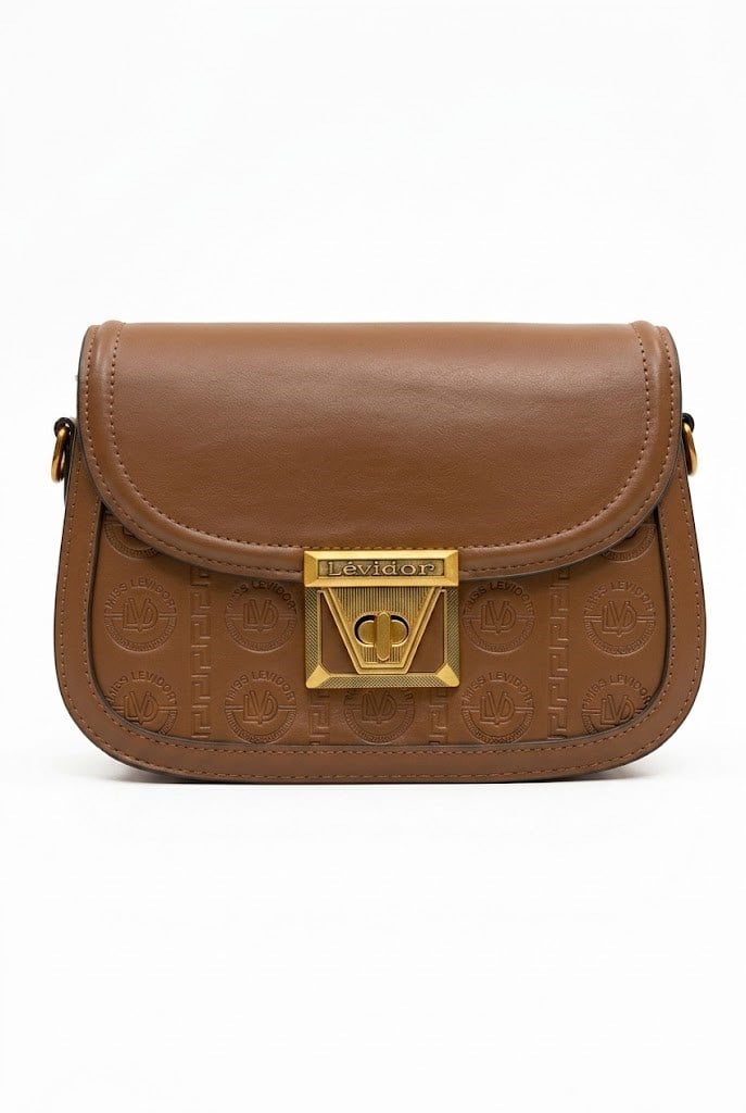 Levidor Monogram Baskılı Camel Çanta 931020