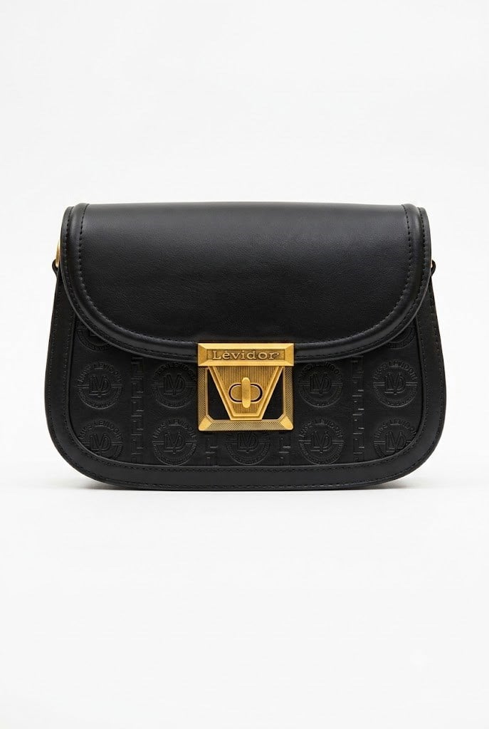 Levidor Monogram Baskılı Siyah Çanta 931020
