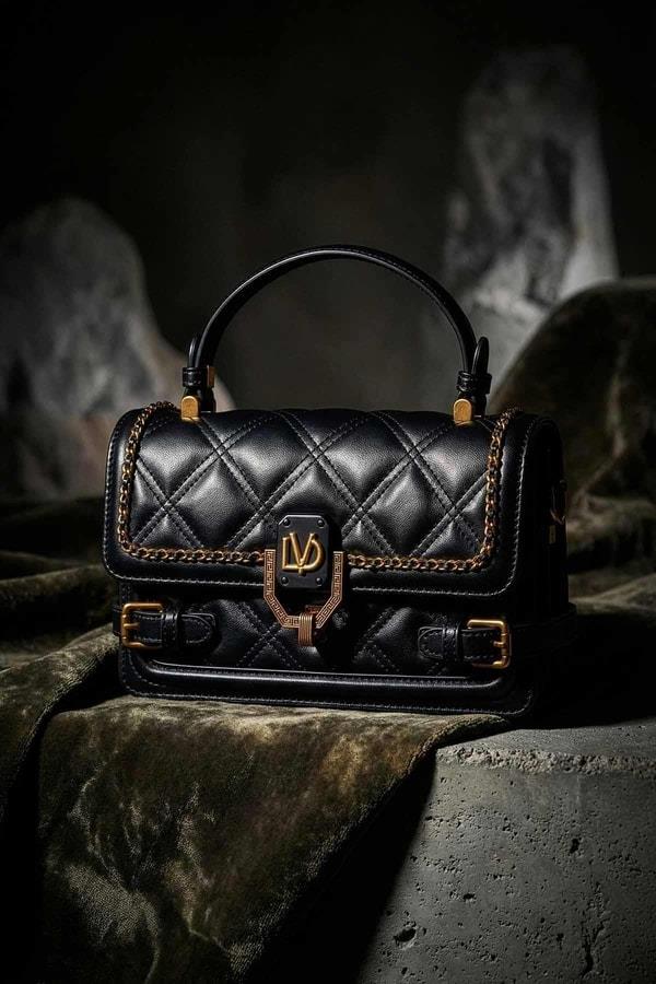 Levidor Siyah Kenar Kemer Detaylı El Çantası Siyah 930604