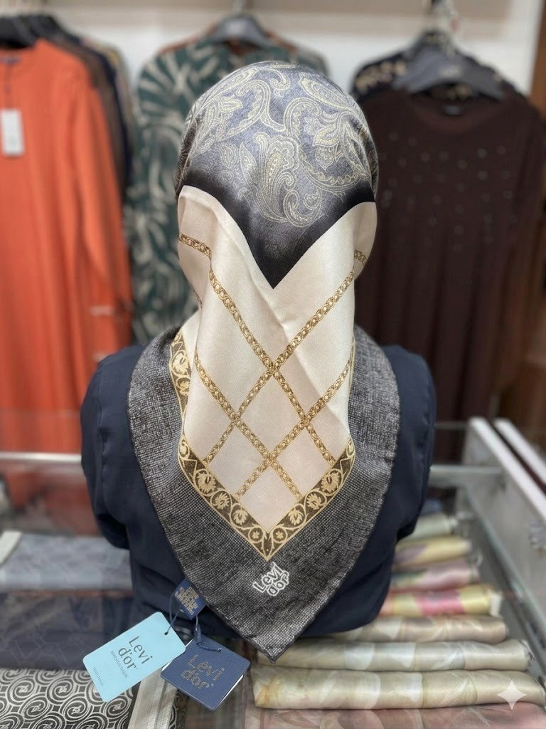 LEVİDOR Tivil İpek Eşarp 1169-01