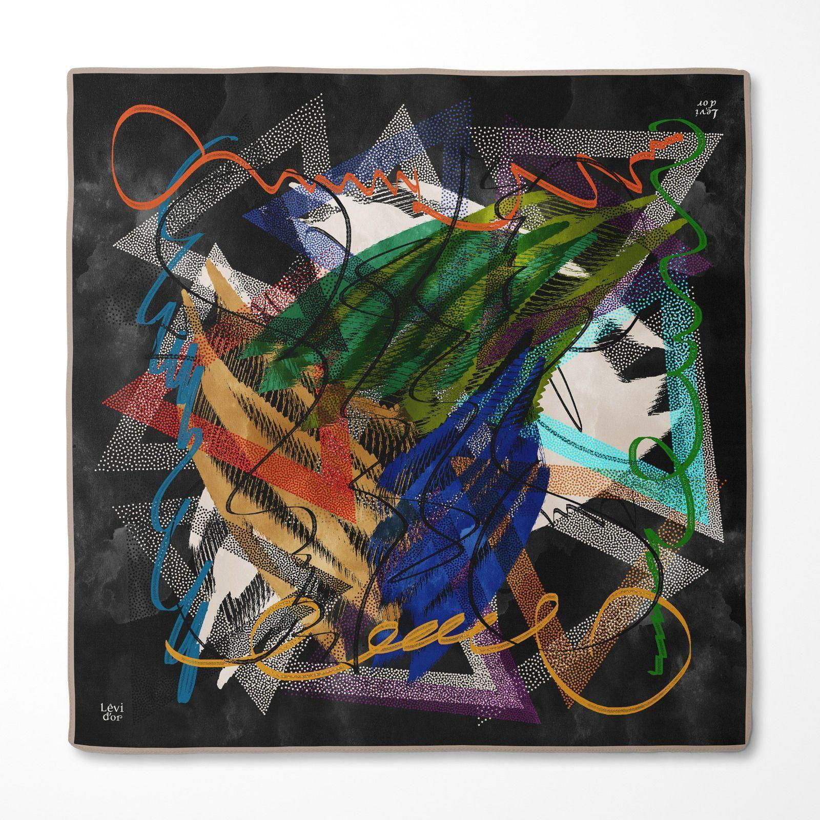 LEVİDOR Tivil İpek Eşarp 1818-01