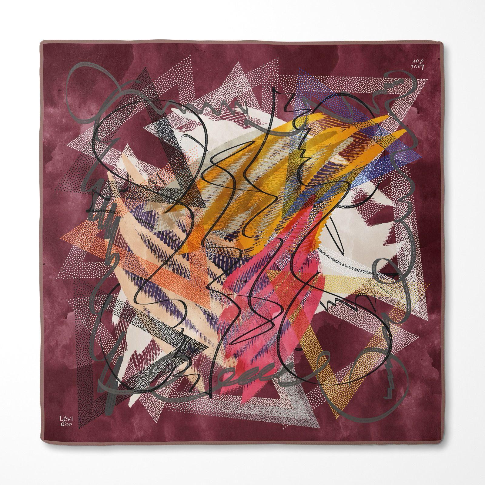 LEVİDOR Tivil İpek Eşarp 1818-12