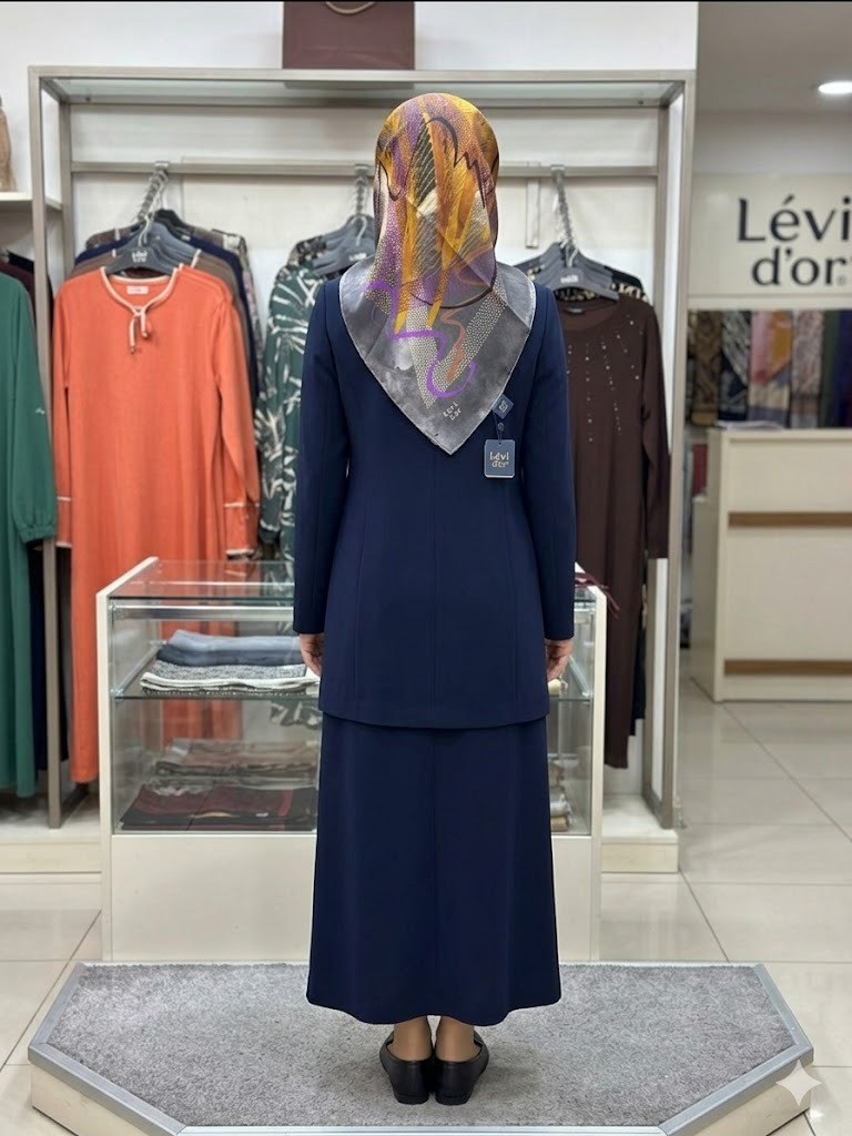 LEVİDOR Tivil İpek Eşarp 1818-91