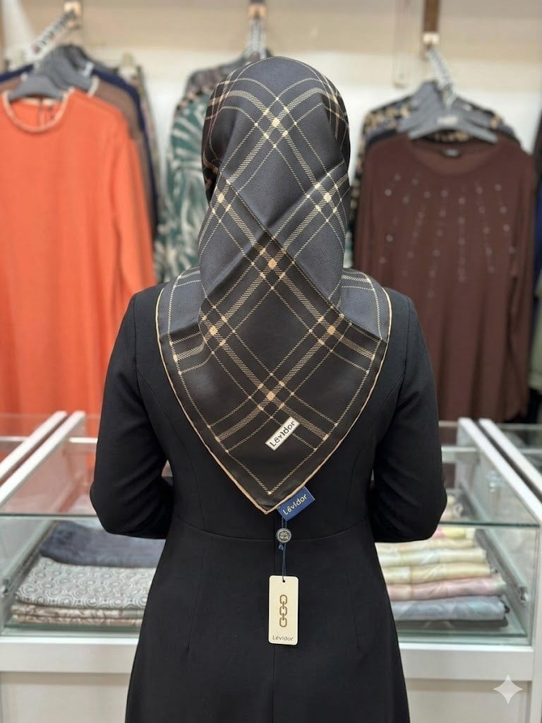 LEVİDOR Tivil İpek Eşarp 2051-01