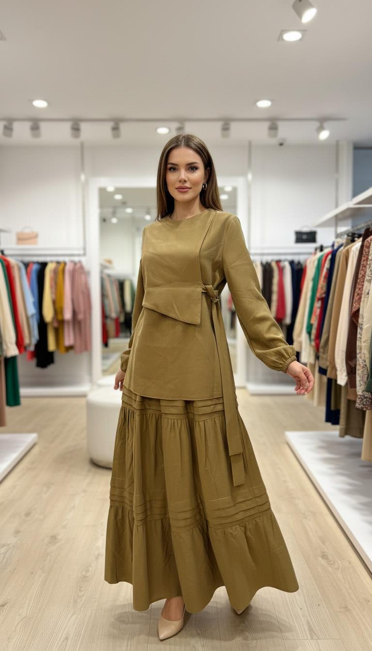 NAQSHE Asuman Takım Yağ Yeşili